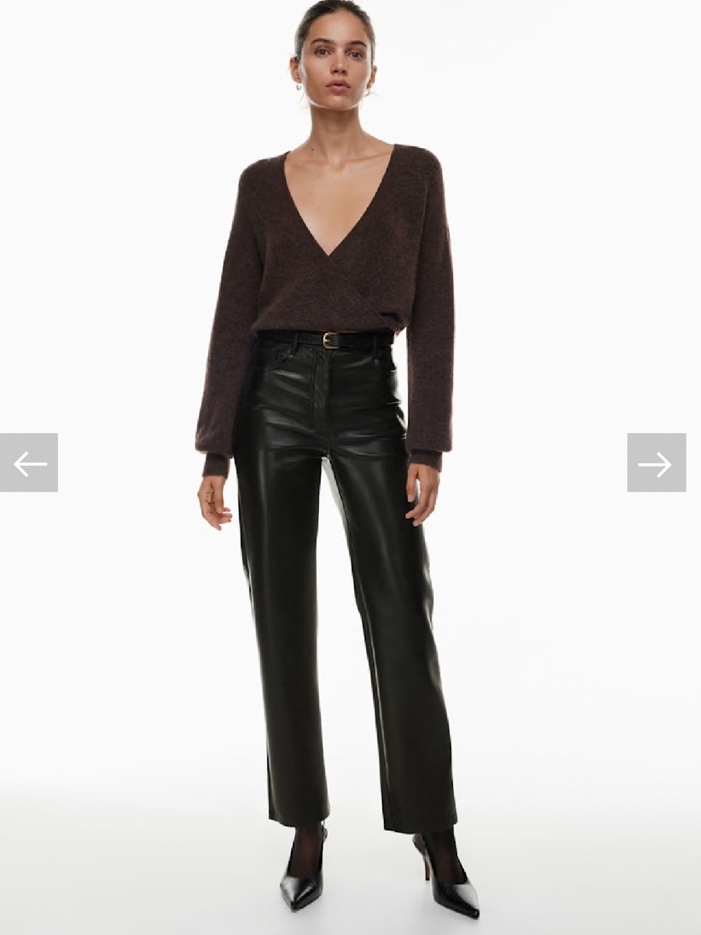 Aritzia Wilfred The Melina™ Faux Leather Pant